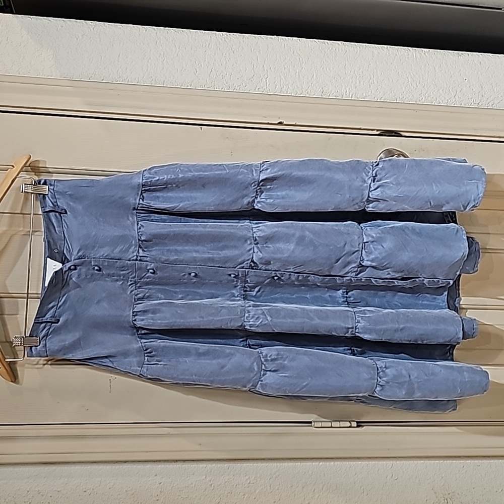 Blue Midi Skirt